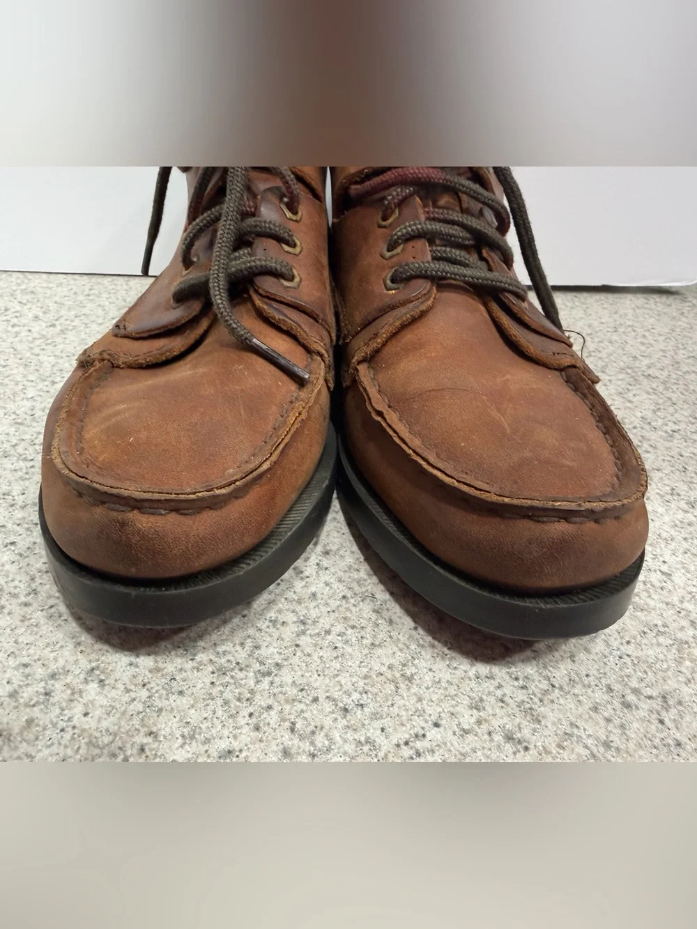 Vtg EASTLAND Seneca Camp Moc Chukka Leather Boots - Men’s Size 9.5 - Brown